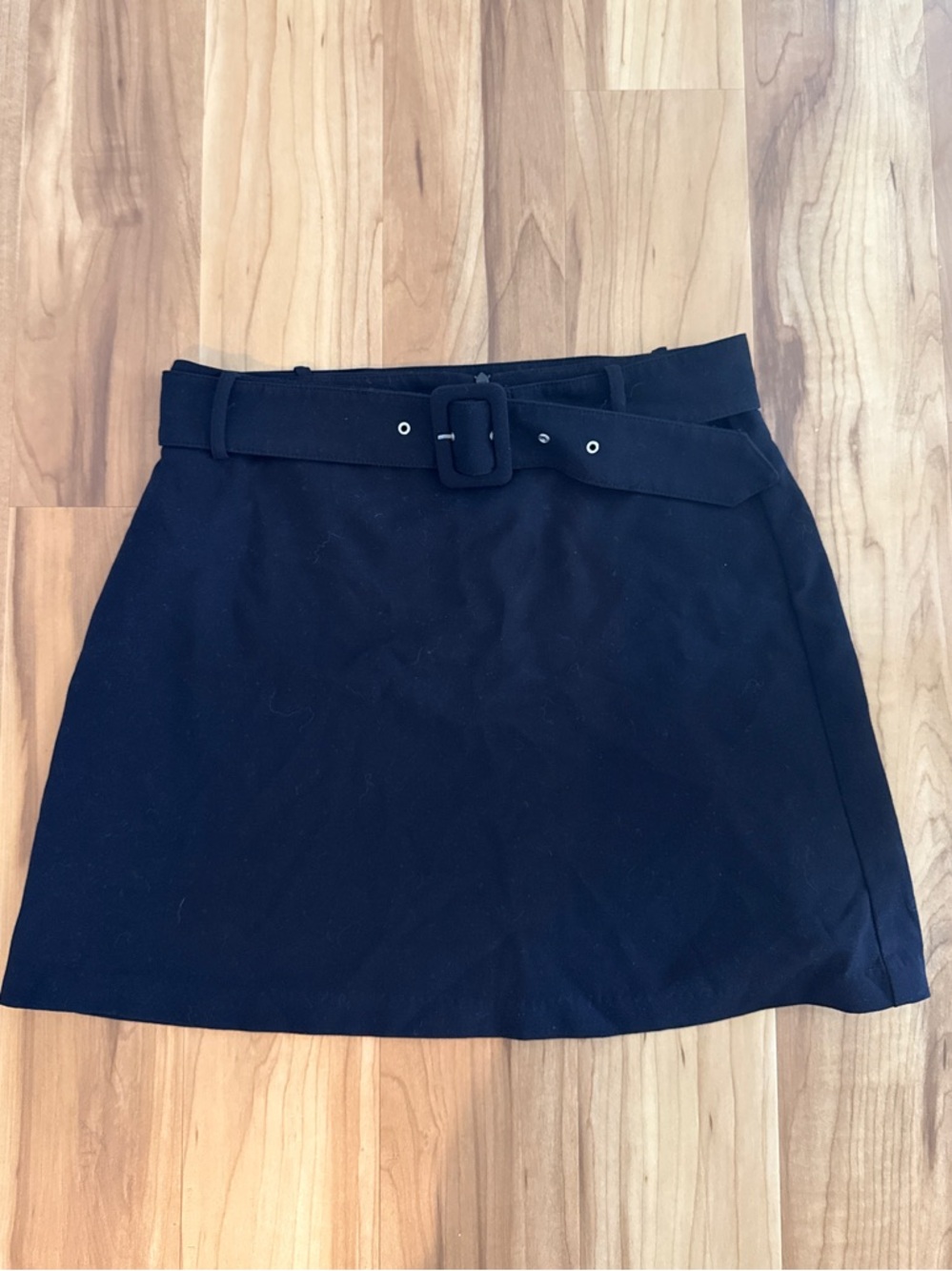 Zara Black Mini Skirt with Matching Belt